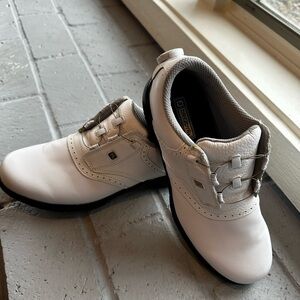 Women’s Like New 7.5M Footjoy Dryjoy Boa Golf Shoes White